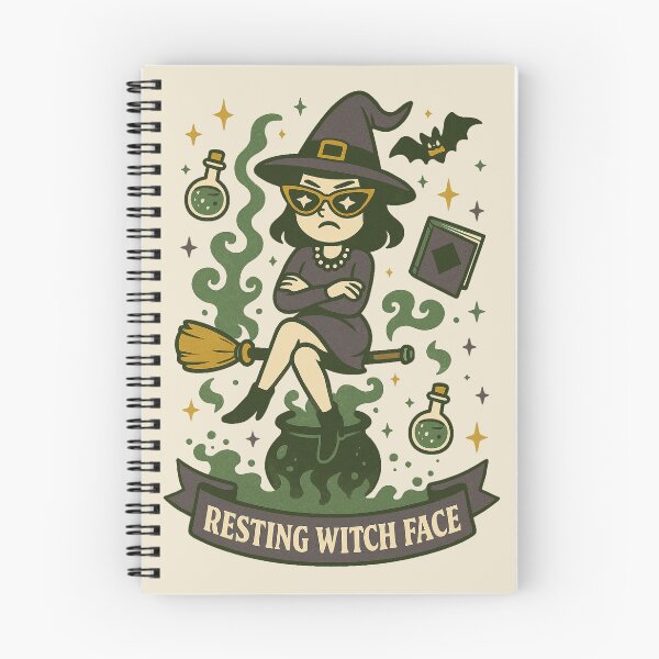 Item preview, Resting Witch Face designed and sold by PrintSmithArt.