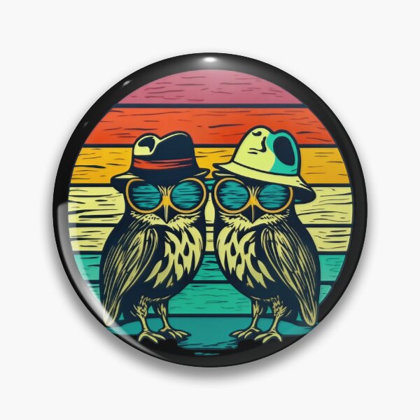 Item preview, owls wearing hats and sunglasses designed and sold by michplante60.
