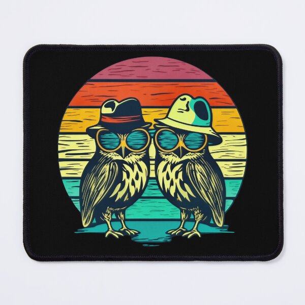 Item preview, owls wearing hats and sunglasses designed and sold by michplante60.