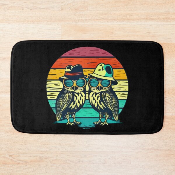 Item preview, owls wearing hats and sunglasses designed and sold by michplante60.