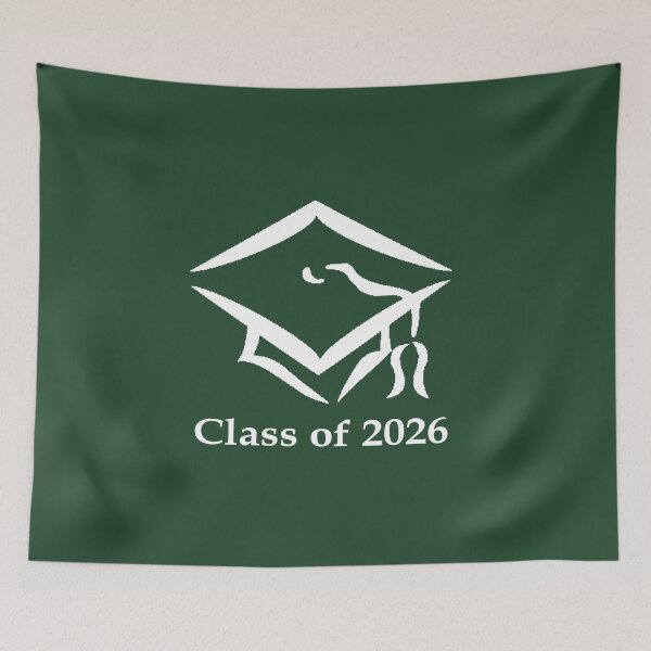 Item preview, Class of 2026 Pine Green and White designed and sold by ZaryaParx.