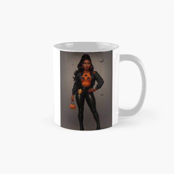 Item preview, Halloween Fashion Poster | Stunning Dark-Skinned Woman with VLF Badge by VLF designed and sold by VitalLifeForce.