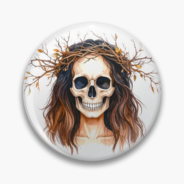 Item preview, SKULL WITH CROWN OF DRY BRANCHES designed and sold by cubiask.