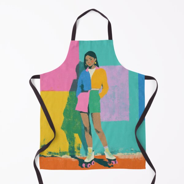 Item preview, Roller Skating Woman – 80s Vintage Illustration designed and sold by ArtHouseNiklas.