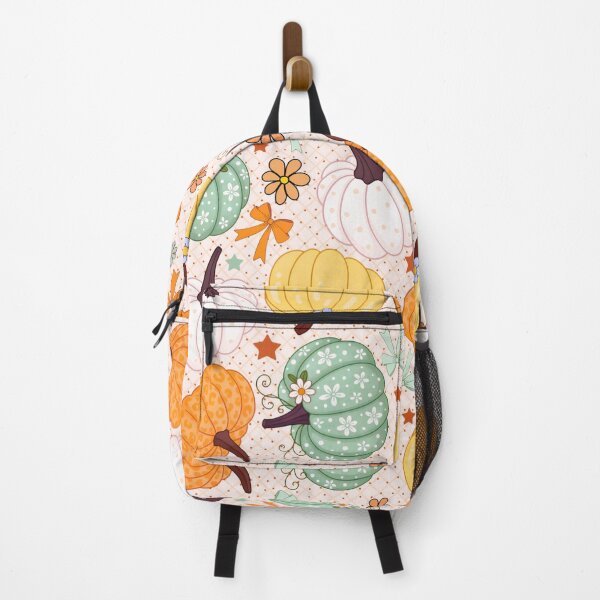 Item preview, Girly fall vibes pumpkin pattern designed and sold by A Mediterranean Crab.