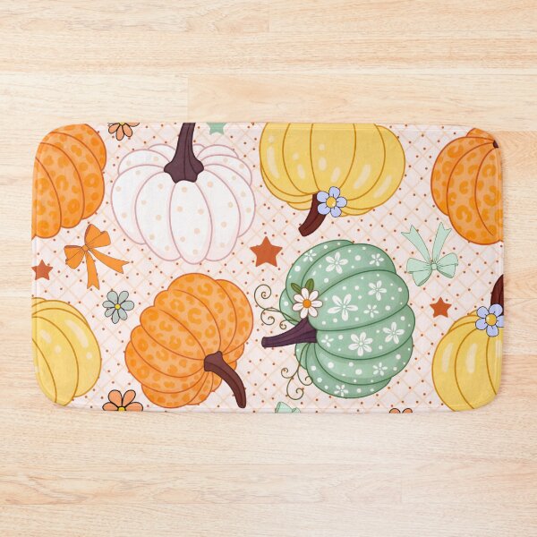 Item preview, Girly fall vibes pumpkin pattern designed and sold by A Mediterranean Crab.