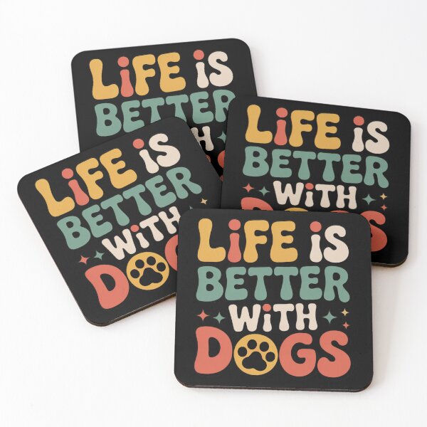 Item preview, Life is better with dogs 70s retro groovy dog lover designed and sold by Sasikharn.
