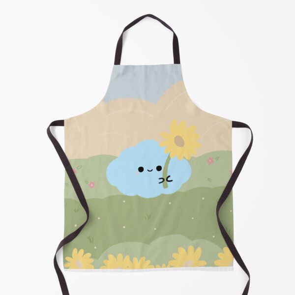 Item preview, Cute Cloudy Sticker with Sunflower – Pastel Rainbow Aesthetic designed and sold by happycloudyin.