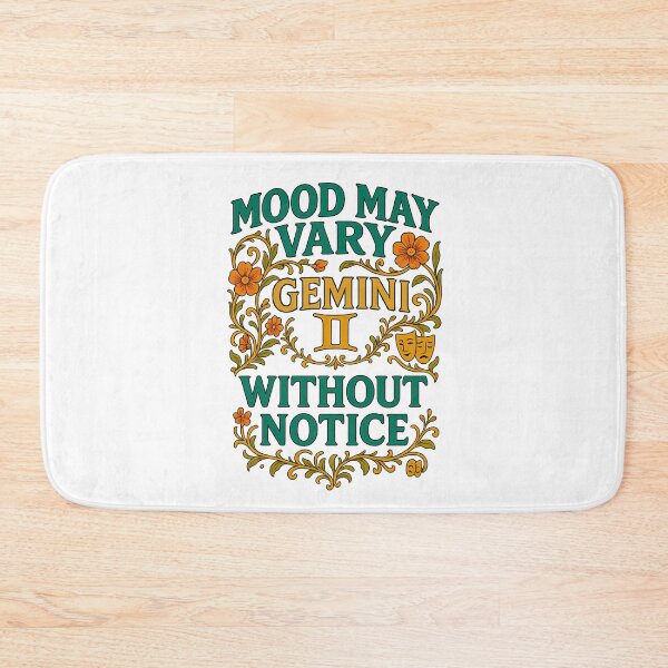 Item preview, Gemini “Mood may vary without notice” Art Nouveau T-Shirt | Funny Astrology Gift designed and sold by MySpiritTravels.