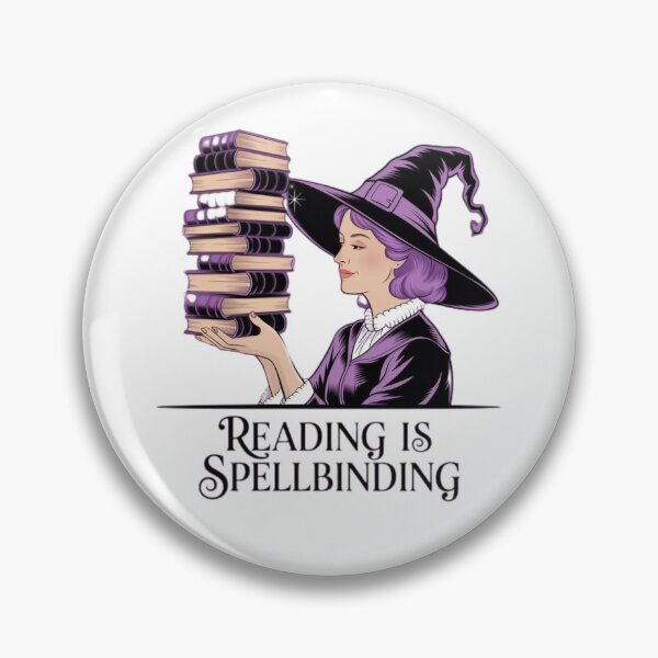 Item preview, “Reading is Spellbinding" – Magical Witch Book Lover designed and sold by NRcollections24.