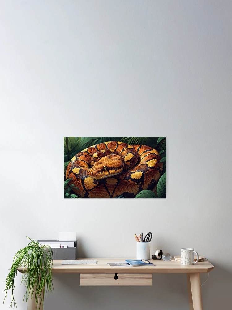 Thumbnail 2 of 3, Poster, Python designed and sold by Wemmie's luxe hub .