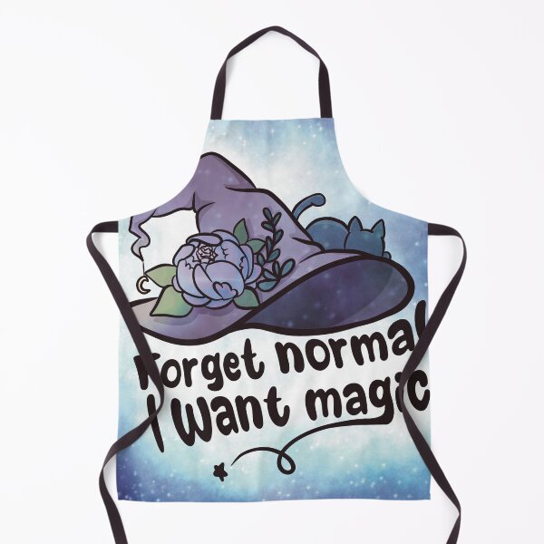 Item preview, Forget Normal, I Want Magic – Witch Hat Floral Art designed and sold by Feral-by-Elsie.