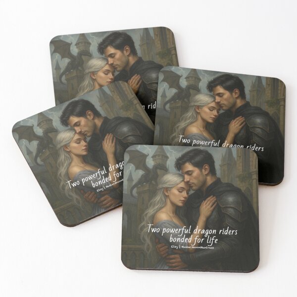 Item preview, Dragon Riders Romance – Fantasy Couple Embrace with Dragon designed and sold by HealerMoonHuntressDesigns.