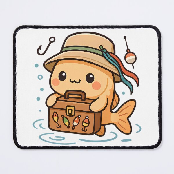 Item preview, Kawaii Fisherman Fish designed and sold by Linework Studio.