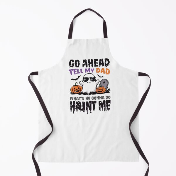 Item preview, Go Ahead Tell My Dad Ghost Halloween Shirt | Funny Sarcastic Haunt Me Costume Idea designed and sold by Lunaria Arts.