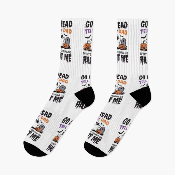 Item preview, Go Ahead Tell My Dad Ghost Halloween Shirt | Funny Sarcastic Haunt Me Costume Idea designed and sold by Lunaria Arts.