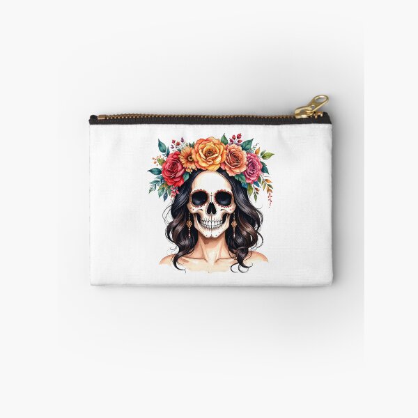 Item preview, SKULL WITH FLOWER CROWN designed and sold by cubiask.