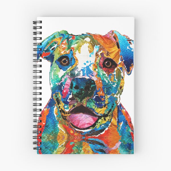 Item preview, Colorful Happy Dog Art designed and sold by Sharon Cummings Art.