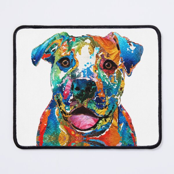 Item preview, Colorful Happy Dog Art designed and sold by Sharon Cummings Art.