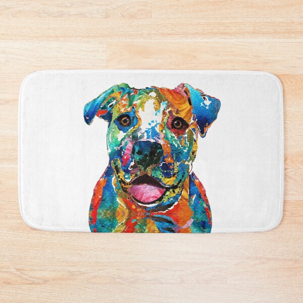 Item preview, Colorful Happy Dog Art designed and sold by Sharon Cummings Art.