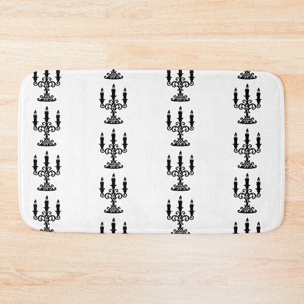 Item preview, Isolated gothic candelabra silhouette, Halloween theme, ideal for spooky backgrounds, AI Generated designed and sold by dvoevnore.