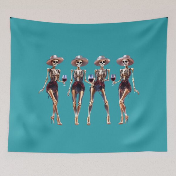 Item preview, Glamorous Skeleton Ladies – Gothic Party Design designed and sold by Antik by Schulz.