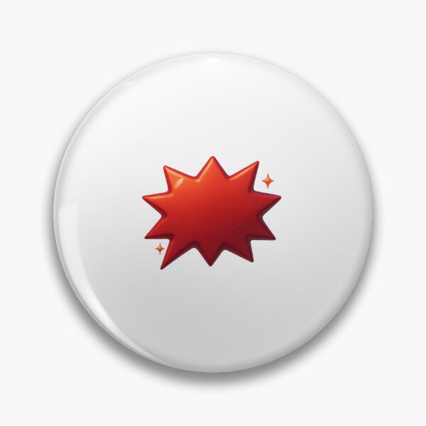 Item preview, Red star-shaped speech bubble on transparent background, isolated, AI generated designed and sold by dvoevnore.