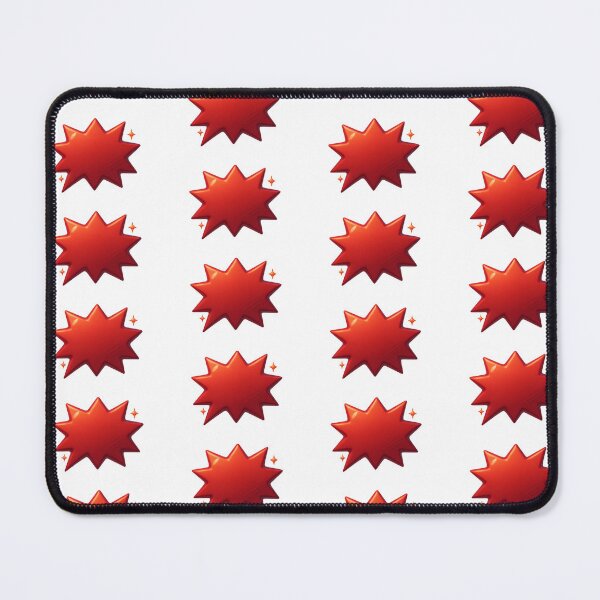 Item preview, Red star-shaped speech bubble on transparent background, isolated, AI generated designed and sold by dvoevnore.