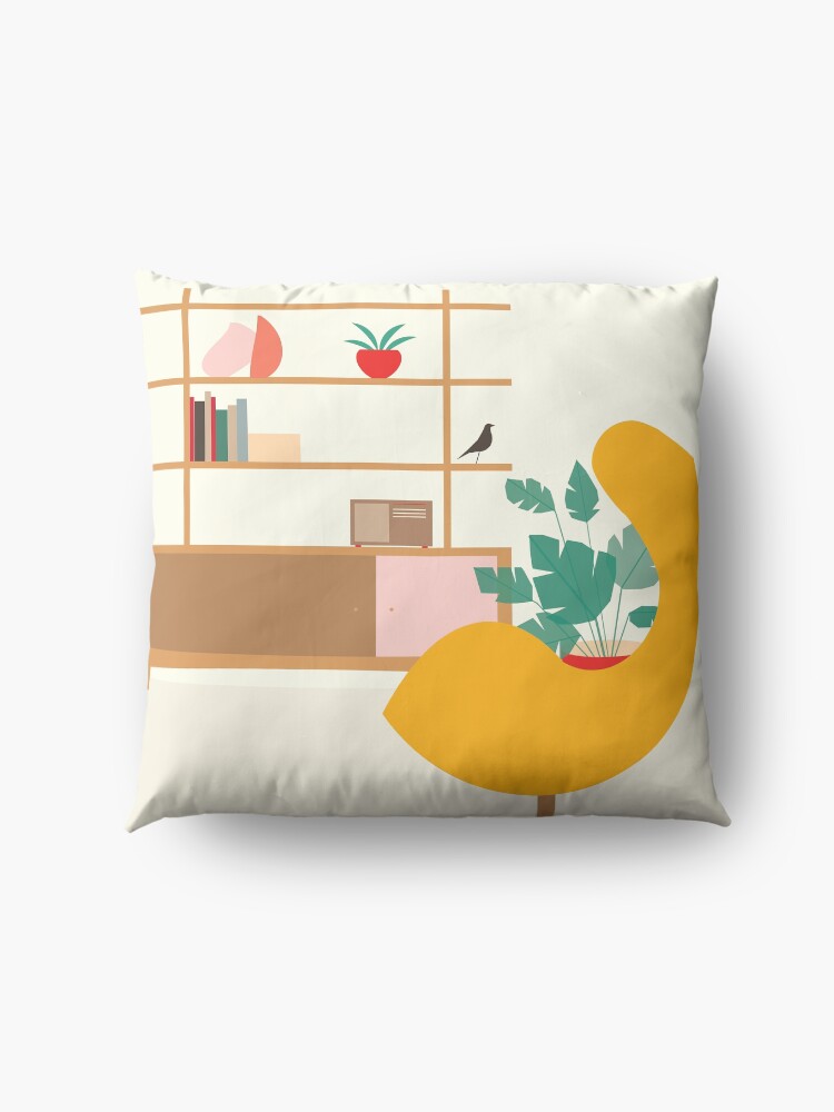 Alternate view of Inside mid century modern 321 Floor Pillow