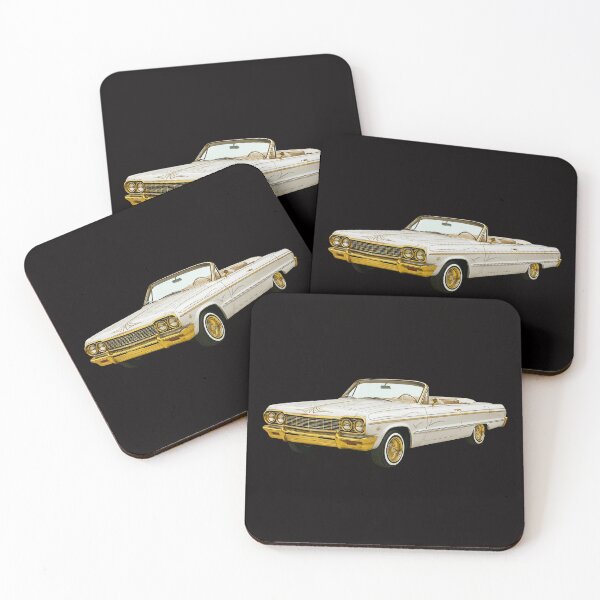 Item preview, 1964 Chevy Impala Lowrider Convertible Gold & White  designed and sold by Tatko Designs.