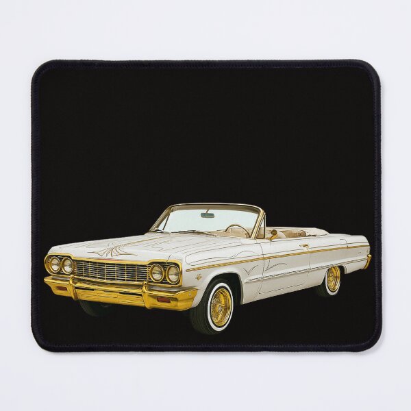 Item preview, 1964 Chevy Impala Lowrider Convertible Gold & White designed and sold by Tatko Designs.