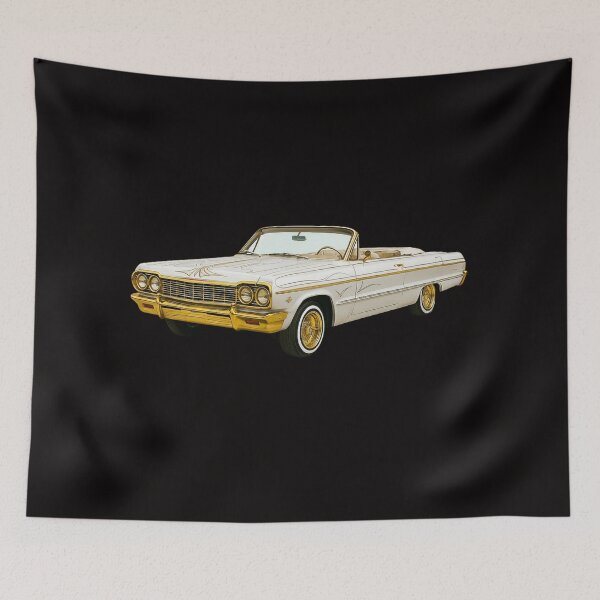 Item preview, Chevrolet Impala Lowrider Convertible Dorado y Blanco 1964 designed and sold by Tatko Designs.