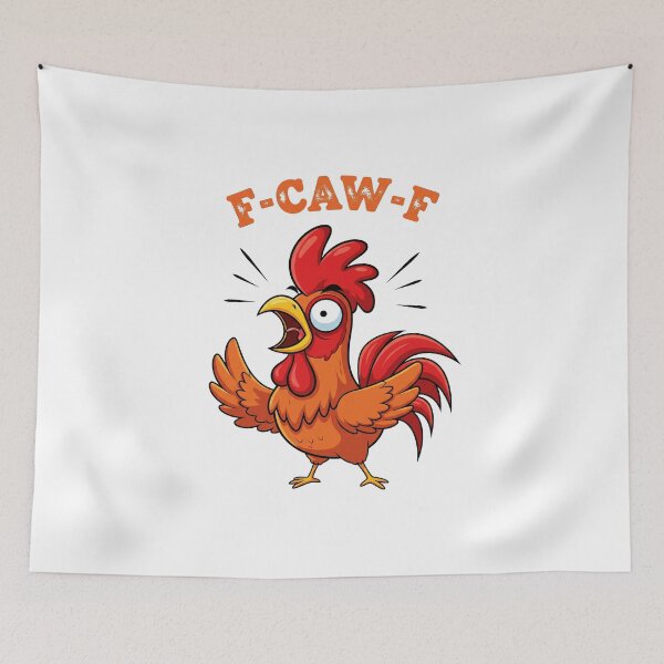 Item preview, F-CAW-F Funny Chicken Meme designed and sold by Apex Designs.