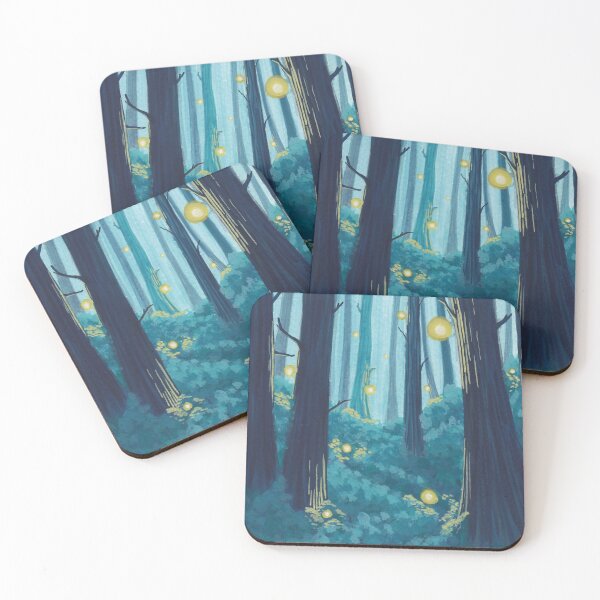 Item preview, Glowing Forest Fireflies designed and sold by aj.doodles.