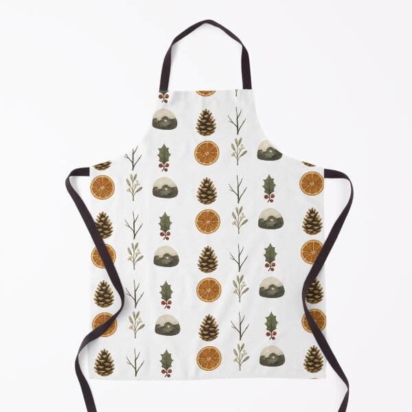 Item preview, Wabi sabi winter elements featuring pine cone, orange slice, holly, isolated, AI generated designed and sold by dvoevnore.