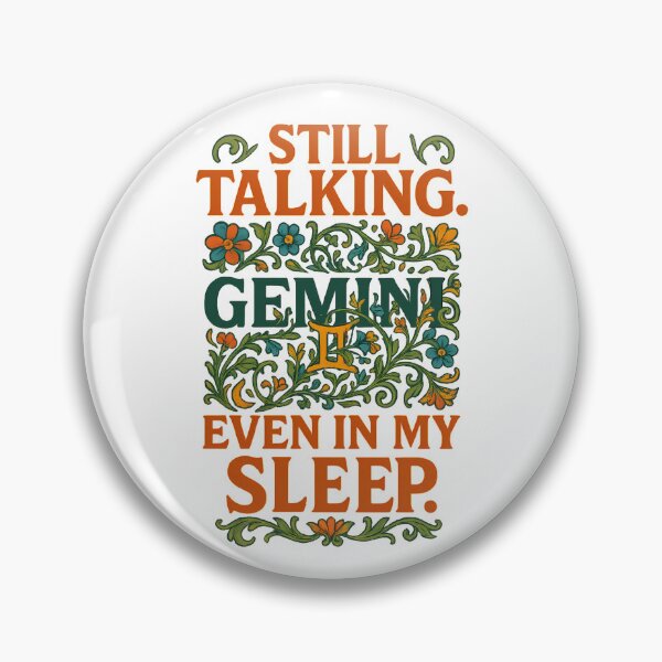 Item preview, Gemini “Still talking. Even in my sleep.” Art Nouveau T-Shirt | Chatty Zodiac Humor designed and sold by MySpiritTravels.