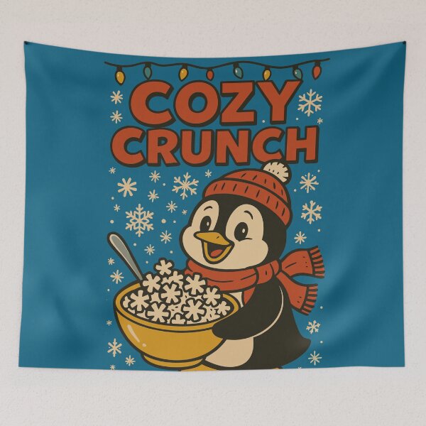 Item preview, Cozy Crunch – Cute Penguin Winter Art designed and sold by MAGICKEY2024.