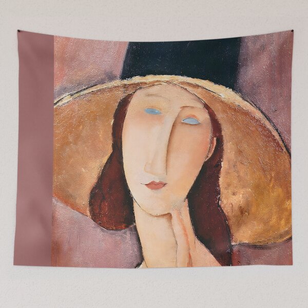 Item preview, Modigliani - Jeanne Hebuterne con un gran sombrero designed and sold by Jon-Baran.