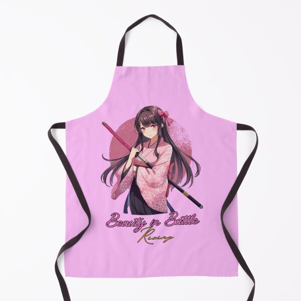 Item preview, Anime Samurai Butterfly Girl – Katana Warrior & Inspirational Quote designed and sold by lamiarte.