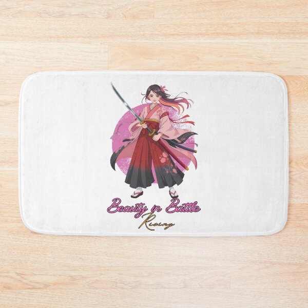 Item preview, Anime Samurai Butterfly Girl – Katana Warrior & Inspirational Quote designed and sold by lamiarte.