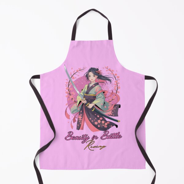 Item preview, Anime Samurai Butterfly Girl – Katana Warrior & Inspirational Quote designed and sold by lamiarte.