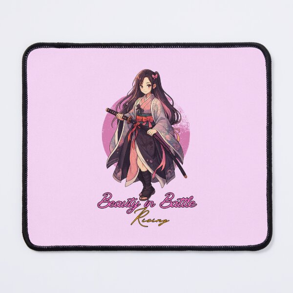 Item preview, Anime Samurai Butterfly Girl – Katana Warrior & Inspirational Quote designed and sold by lamiarte.