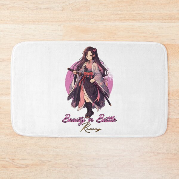 Item preview, Anime Samurai Butterfly Girl – Katana Warrior & Inspirational Quote designed and sold by lamiarte.