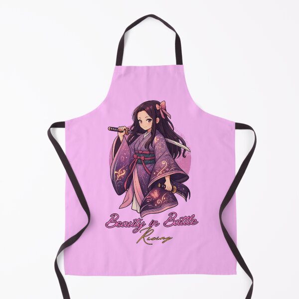 Item preview, Anime Samurai Butterfly Girl – Katana Warrior & Inspirational Quote designed and sold by lamiarte.