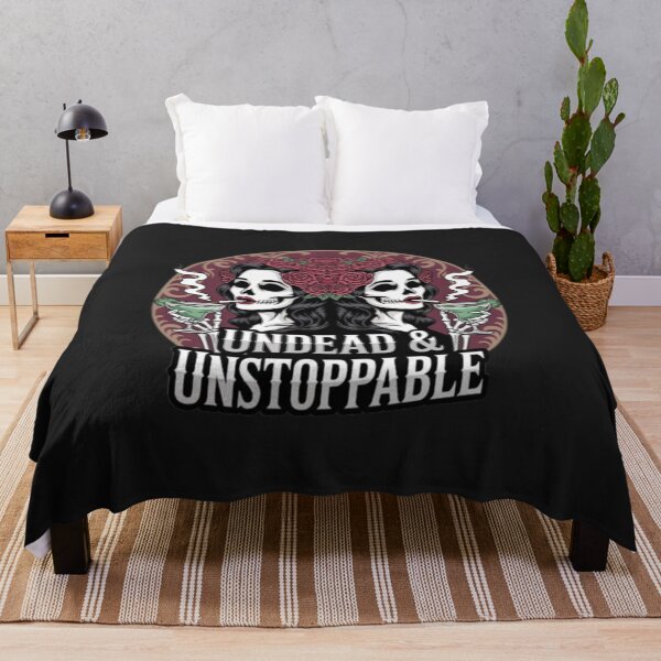 Item preview, Undead & Unstoppable – Gothic Skeleton Ladies Shirt designed and sold by Antik by Schulz.