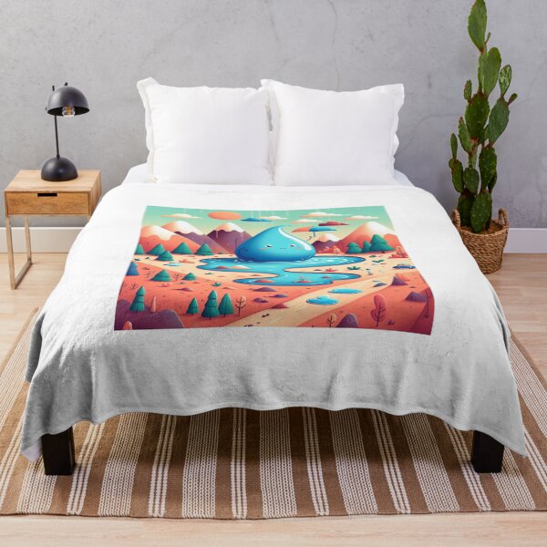 Item preview, COLORFUL WHIMSICAL CARTOON LANDSCAPE  designed and sold by Catalina Kate.
