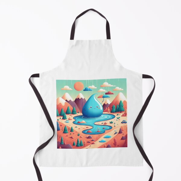 Item preview, COLORFUL WHIMSICAL CARTOON LANDSCAPE designed and sold by Catalina Kate.