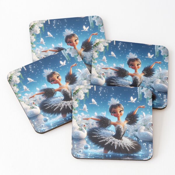 Item preview, Enchanted Ballerina – Dancing Among White Swans designed and sold by EmeraldeaArt.