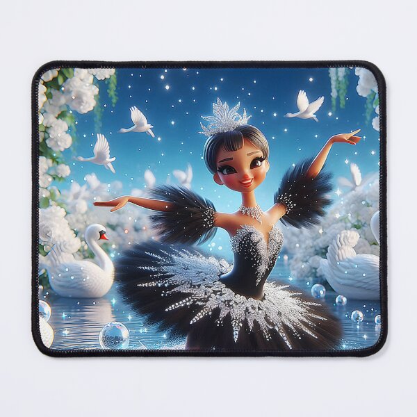 Item preview, Enchanted Ballerina – Dancing Among White Swans designed and sold by EmeraldeaArt.