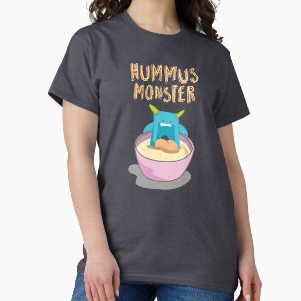Artikel-Vorschau von Hummus Monster Süße Vegane Kunst, designt und verkauft von TheVeganPride.